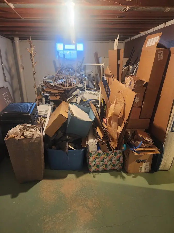 Roll-off dumpster container at job site for Yard Waste Dumpster Rental in Lee Acres